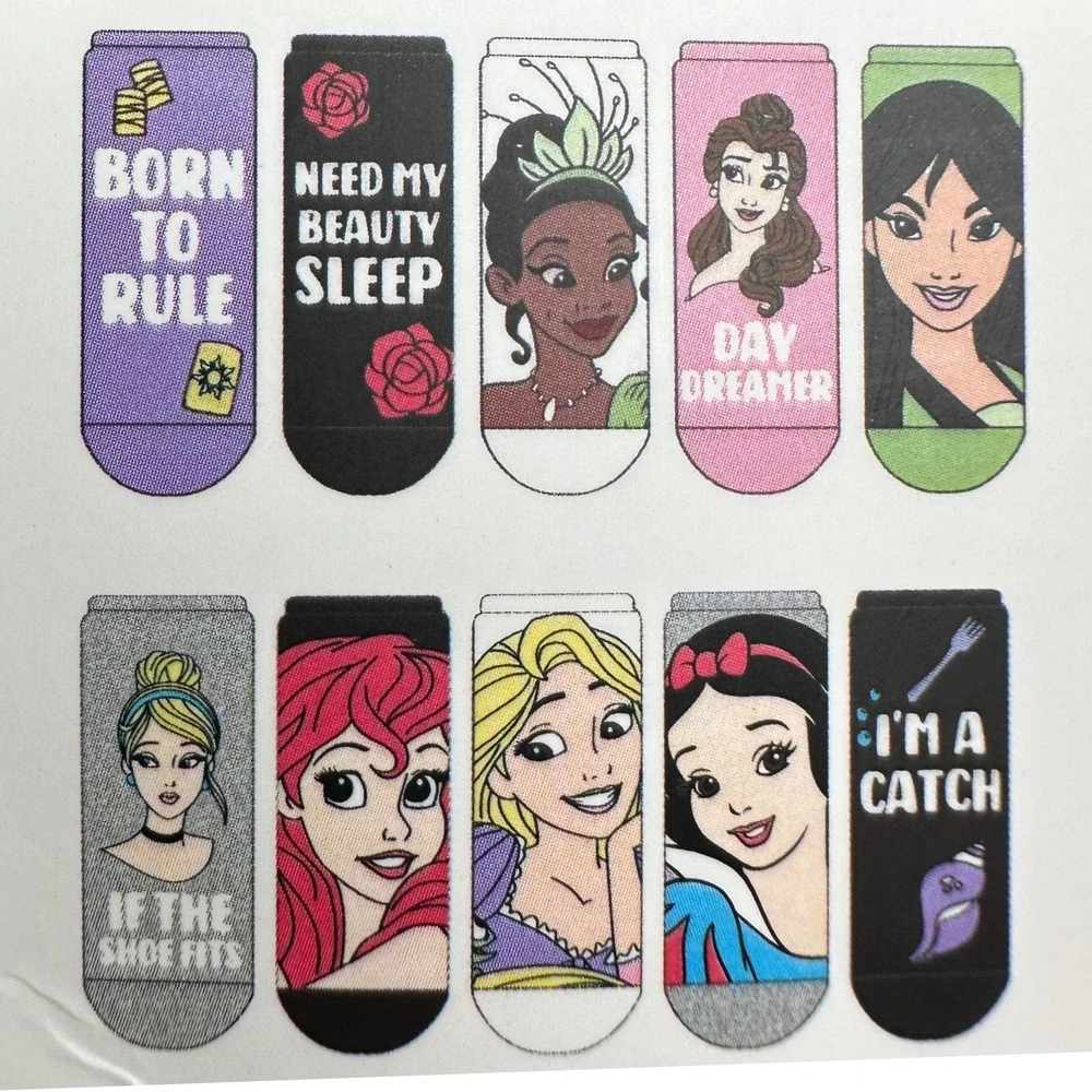 Disney‎ Princess Low Cut Socks 10 Pack Girls Youth 4-10 New